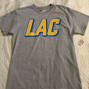 NFL Gray T-Shirt with Blue and Yellow LAC Logo